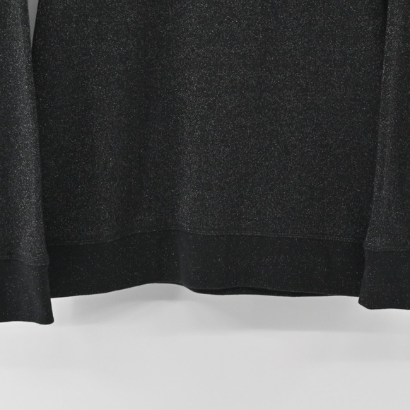 American Eagle Black Shimmer Sweater Womens Size M Cotton Blend Sweatshirt Style - Picture 10 of 12